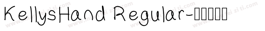 KellysHand Regular字体转换